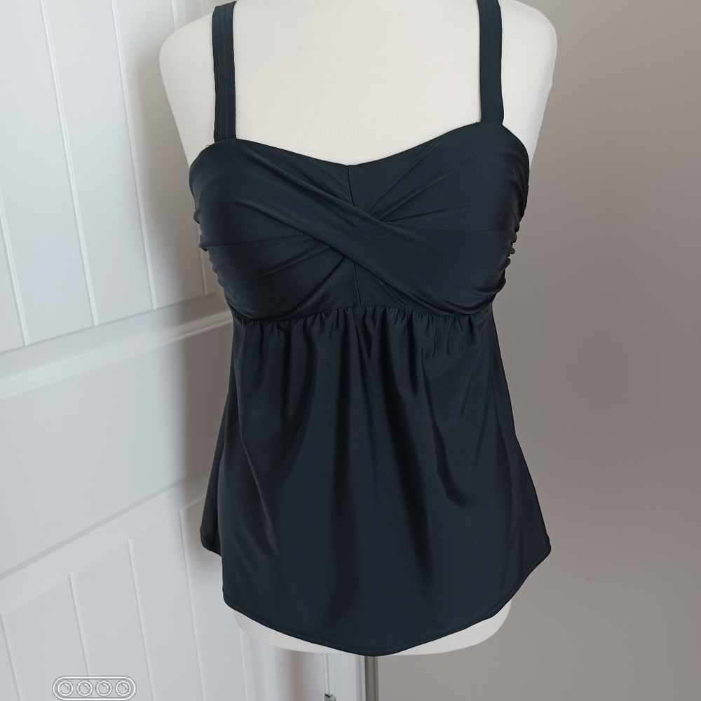 Black Women's One-Piece Swimsuit Tankini Style